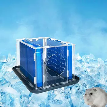 Гнездо для хомяка Охлаждение для мелких животных Дом Шиншилла Лед Домашние животные Морская свинка Карликовая