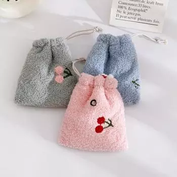 Гнездо для хомяка, теплый спальный мешок для маленьких домашних животных, уютное безопасное место для отдыха с регулируемым шнурком для хомяков, морских свинок, ежей, белок розовый