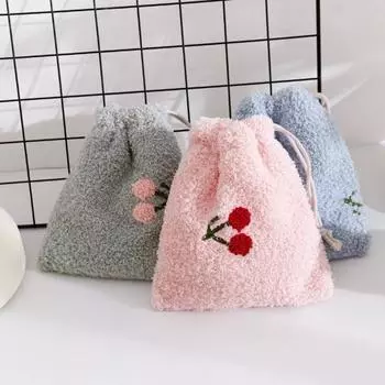 Гнездо для хомяка, теплый спальный мешок для маленьких домашних животных, уютное безопасное место для отдыха с регулируемым шнурком для хомяков, морских свинок, ежей, белок розовый