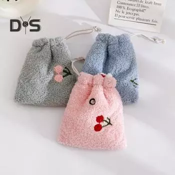 Гнездо для хомяка, теплый спальный мешок для маленьких домашних животных, уютное безопасное место для отдыха с регулируемым шнурком для хомяков, морских свинок, ежей, белок розовый