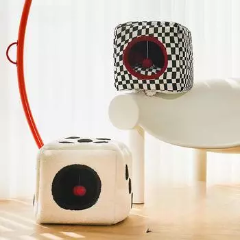 Гнездо для кошек согреет кошек зимой, утолщенная лежанка для кошек, домик для кошек, домик для маленьких собак, универсальный для всех сезонов, съемный и моющийся домик для домашних животных 36*36*36 cm