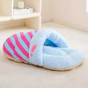 Гнездо для кошки зимой Теплая закрытая палатка с чувством безопасности Диван для котят Спальный мешок Будка для собак Всесезонный универсальный питомец Dopamine slippers