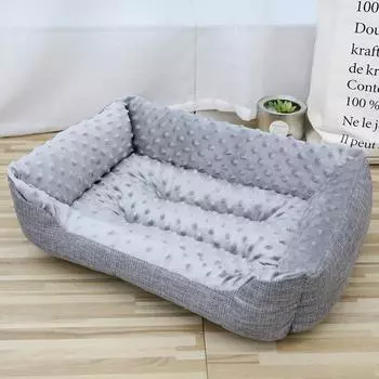 Гнездо для питомца Doudou Velvet Теплый плюшевый коврик для собак, наступающий на молоко, гнездо для сна для собак, 3D-массажное гнездо Small size: 40 * 30