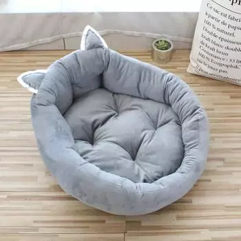 Гнездо для питомца, утолщенное, в мультяшном стиле, гнездо для кошки с высокой спинкой, обнимающее собаку, кошку, универсальное гнездо для собаки, матрас small 45cm