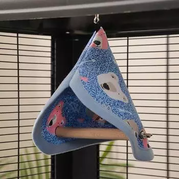 Гнездо для птиц, гамак, клетка, насест для попугая, попугайчика, зяблика, игрушка для канарейки, товары для мелких домашних животных