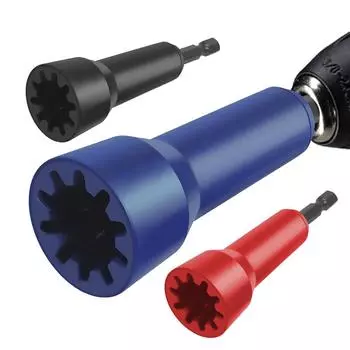 Гнездо для скручивания провода Spin Twisting с патроном 1/4 Инструмент для скручивания провода Гнездо для скручивания провода Spin для шуруповертов чёрный