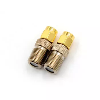 Гнездо F к штепсельной вилке SMA, прямой переходник коаксиального разъема Rf коаксиального кабеля