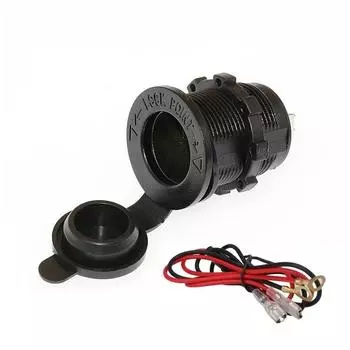 Гнездо прикуривателя для автомобиля, морского мотоцикла, квадроцикла, автофургона, 12 В, водонепроницаемая вилка