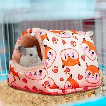 Гнездо, толстый, мягкий, плюшевый, с мультяшным принтом, уютный, морозостойкий, удерживает тепло, маленькая спальная кровать S