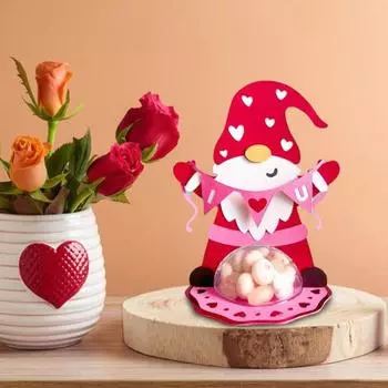 Гномий купол для конфет DIY сборка Love Heart держатель для конфет 3D многоразовый