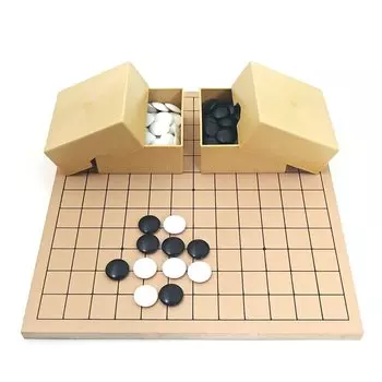 Go board road Go plastic Go stone plum и mini square case set 9/13 board, (6мм)