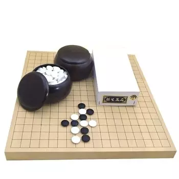 Go Board Set Shinkaya столешница с шарнирным соединением Go твердое стекло Go Shinsei бамбук 9 мм и P текстура дерева Go большой размер ознакомительный Перейти к - доска, камни, (ок. бежевый