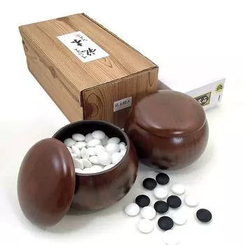 Go bowl Набор камней Go Для продвинутых игроков Go набор очень крупных деревянных зерен и твердого стекла новые игроки Go stone pine 10 мм, (приблизительно. толстый)