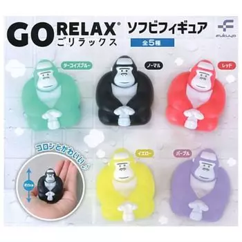 GO RELAX Relax мягкая виниловая фигурка x все 5 типов набор полный комплект Gacha Gacha капсульная игрушка