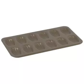 Gobel Non-Stick 12 Madeleines Baking Sheet - 9 1/16 x 8 7/8