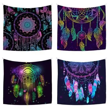 Гобелен для спальни Ins Backdrop Гостиная Спальня Декор Ткань Подвесная ткань Новый настенный гобелен 70*95cm