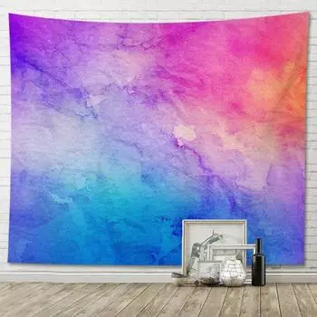 Гобелен градиентный акварельный фон украшение для дома, гостиной, подвесная ткань 100x75cm