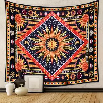 Гобелен Хиппи Дурман Настенный Фон Подвесная Ткань Спальня Гостиная Мебель для Общежития Украшения 130*150CM