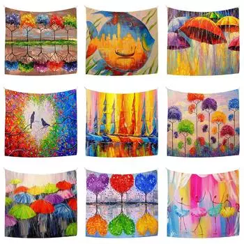 Гобелен Картина Маслом Серия Подвесная Ткань Висит Цифровой Кретон Спальня Прикроватная Фоновая Ткань 70*95cm