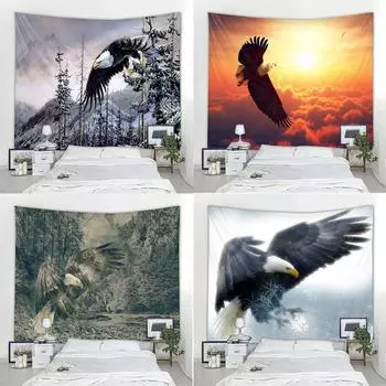 Гобелен «Небесный орел» для украшения офиса, гостиной, настенный гобелен для дома 100x75cm