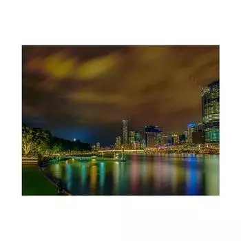 Гобелен «Ночной вид города» для гостиной, спальни, офиса, печать ландшафтной фотографии, настенный, реквизит для студии 150*100cm (5*3ft)