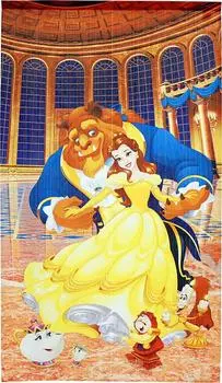 Гобелен Noren Kobo Disney Красавица и чудовище Постер Belle Товары Noren Noren Разделитель комнаты Занавеска 85 см Ширина 150 см Длина 95708