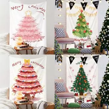 Гобелен Рождественский фон ткань вечерние атмосфера настенная ткань украшение для спальни Рождественская елка гобелен 100x75cm
