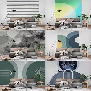 Гобелен с круглым узором и принтом в современном стиле, настенное украшение для дома, гостиной, спальни, большой площади, гобелен, настенный 100X75CM