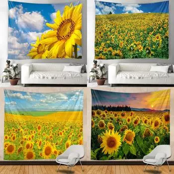 Гобелен с растениями, домашний декор, гобелен дурмана, хиппи, богемный декор, простыня для спальни, настенный коврик для йоги, одеяло для дивана 100x75cm