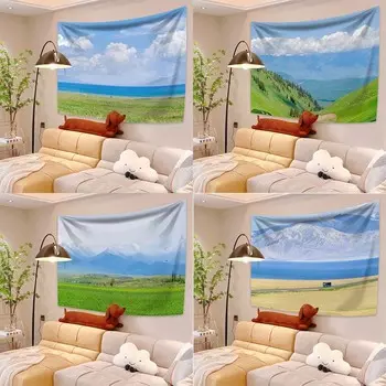 Гобелен с узором «Прерийный пейзаж» для спальни, гостиной, украшения стен дома, гобелен 100x75cm