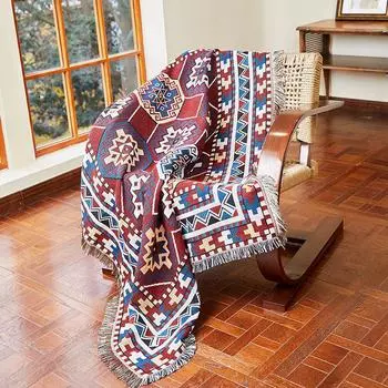 Гобелен в этническом стиле для украшения гостиной, фоновая ткань, одноместный диван, полотенце, можно стирать в машине 160*130
