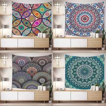 Гобелен в стиле бохо Гобелен для спальни Гостиная Гобелен для украшения стен дома 100x75cm