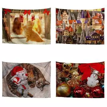 Гобеленовые украшения из иностранной торговли Настенные украшения на рождественскую тематику 100x75cm