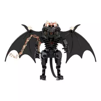 Gobricks Кольца Фильм Фигурка Балроги Монстр Строительный Блок Набор Балрогед Мории Кирпичи Демоны Модель Игрушки Подарки Juguetes