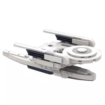 Gobricks Oberth Class Starship Spacecraft Bricks Модель Grissom Pegasus Spaceship Building Blocks Игрушка в подарок