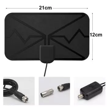 Gocomma 3600 Miles 4K цифровая антенна ТВ усилитель для помещений чёрный