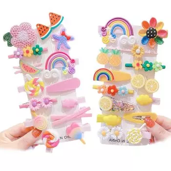 GOCROWEEN Волосы 28 шт Роскошные Волосы Волосы Волосы Волосы Волосы Подарок на день рождения Заколка, Детская Шпилька, Девочки, Набор, Галстук, Аксессуар, Галстук, Заколка, Дети,