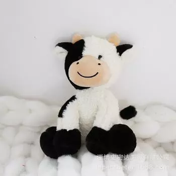 Год Быка Маскот Теленок Кукла Плюшевая Кукла Милая Корова Тряпичная Кукла Девочка Подарок от Компании Подарок на День Рождения flower cow