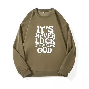 GOD Модный принтованный топ, повседневная спортивная одежда на осень и зиму, хлопковая толстовка M белый