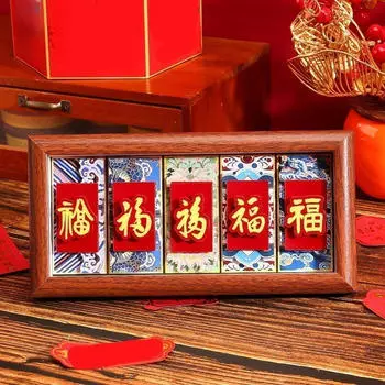 Год Фу иероглиф фоторамка настольный орнамент полка праздничный идеальный подарок домашний декор китайский
