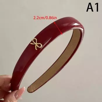 Год Красные повязки на голову Женские широкие повязки на голову Эластичные повязки на голову Элегантные аксессуары для волос для девочек Винтажные головные уборы