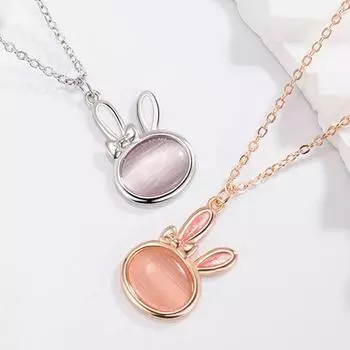 Год Кролика Милый Кролик Подвеска Милый Легкий Роскошные Украшения Ключичная Цепочка Прилив Темперамент Стиль