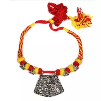 God Pic День матери макраме нитяное ожерелье 20 дюймов