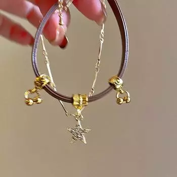 Год Ретро Подвеска Звезда Подсолнуха Ожерелье Женское Легкая Роскошь Темперамент Высокий Конец Свитер Свитер Цепочка Прилив