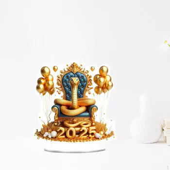 Год Змеи Акриловый Знак Китайский Лунный Украшение Художественное Работа Настольный Орнамент для Style D