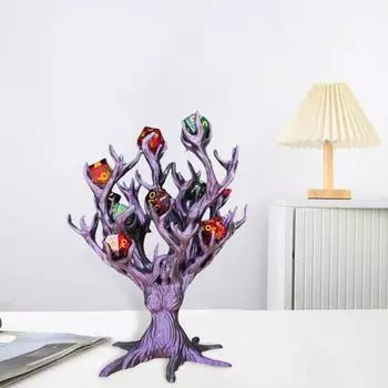 Goddess Tree Dice Holder Настольный держатель для нескольких кубиков Органайзер для игральных костей Tree RPG Игра зелёный
