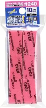 GodHand Divine Sponge Cloth File 10mm Thick 35 x 20mm 12 Pieces Pink File! Approx. #240 GH-KS10-P240