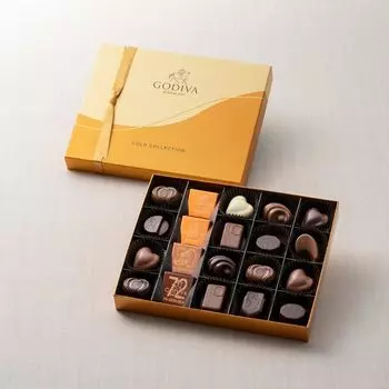 GODIVA Classic Gold Collection 20 предметов с подарочной картой Greetings Present Chocolate