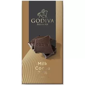 GODIVA Godiva таблетка молочного какао 37% 50 г Нежная, мягкая сладость молочного шоколада наполняет рот Нежная, мягкая сладость молочного шоколада наполняет рот 1