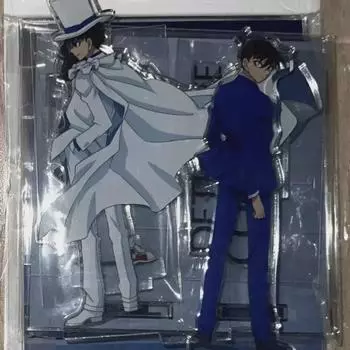 Godo Kid Shin Ichiwol Ha s Face-to-face Acrylic Diorama Sales Stand Sister Conan Heiji Pentagram